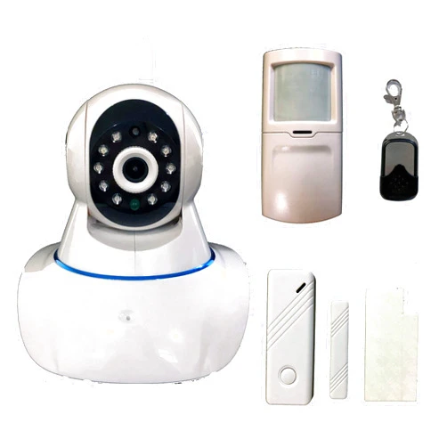 Coolcam WiFi IP Network Camera, Wireless, Video Monitoring, Surveillance, Security Camera, 2 Way Audio, Wireless PIR and Door Sensor and Key Chain