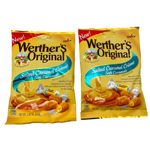 Generic Werther's Original Salted Soft Caramel Creme 2.22oz Pack of 2
