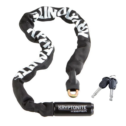 Kryptonite Keeper 785 Bike Chain Lock, 2.8 Feet Long Heavy Duty Anti-Theft Bicycle Chain Lock with Keys for Bike, Motorcycle, Scooter, Bicycle, Door, Gate, Fence