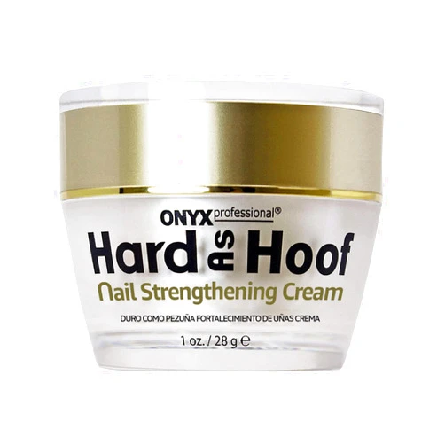 Onyx Professional Hard As Hoof Nail Strengthening Cream with Coconut Scent, Nail Growth & Conditioning Cuticle Cream Stops Splits, Chips, Cracks & Strengthens Nails, 1 oz