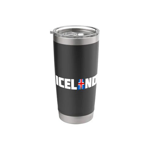 Icelander Gear and Gifts ICELAND | Icelandic Flag Icelander Travel Stainless Steel Insulated Tumbler