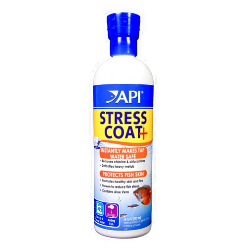 API STRESS COAT Aquarium Water Conditioner 16-Ounce Bottle