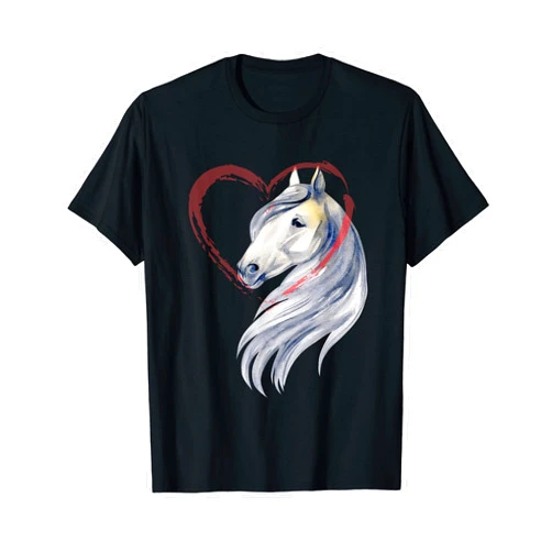 Pferde Shirt Mädchen Reiten Damen Bekleidung Women's Horse Shirt for Riders and Horses Girls Riding T-Shirt