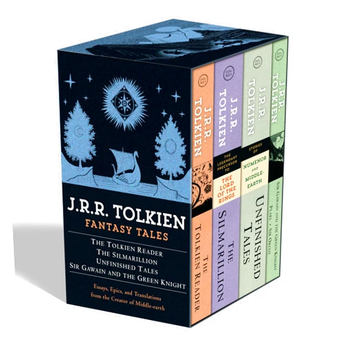 J.R.R. Tolkien Tolkien Fantasy Tales Box Set (The Tolkien Reader/The Silmarillion/Unfinished Tales/Sir Gawain and the Green Knight)