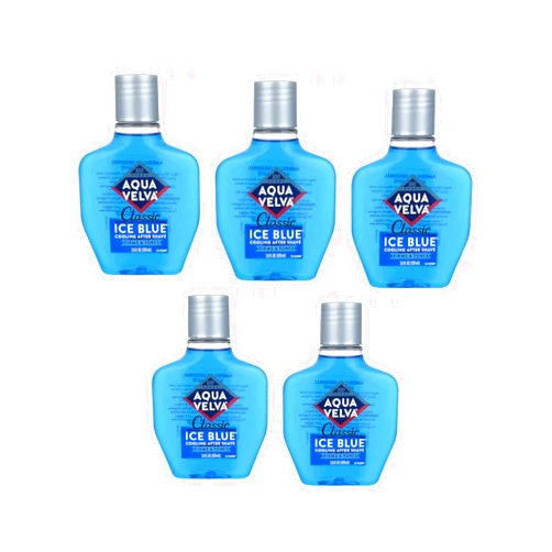 Aqua Velva Classic Ice Blue Cooling After Shave 3.50 oz (Pack of 5)