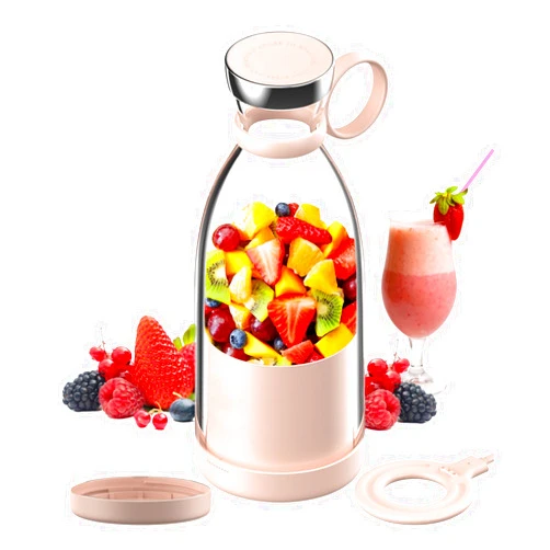 OTPEIR Personal Size Blender, Portable Blender, Battery Powered USB Blender (Pink)