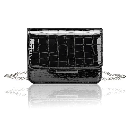 Sightor Silver Mini Crossbody Bag for Women, PU Leather Small Evening Purse, Dressy Clutch Handbag for Nightclub Parties