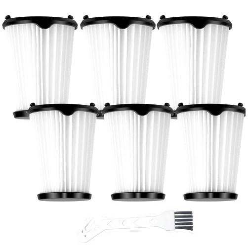 Rinakou 6 Pack Replacement VAF-1 Vacuum Filters Compatible With Electrolux Ergorapido Stick Vacuum Cleaner EHVS2510AW VS3510AR（Standard＆Pet Version) Part# EL65522 (6pack)