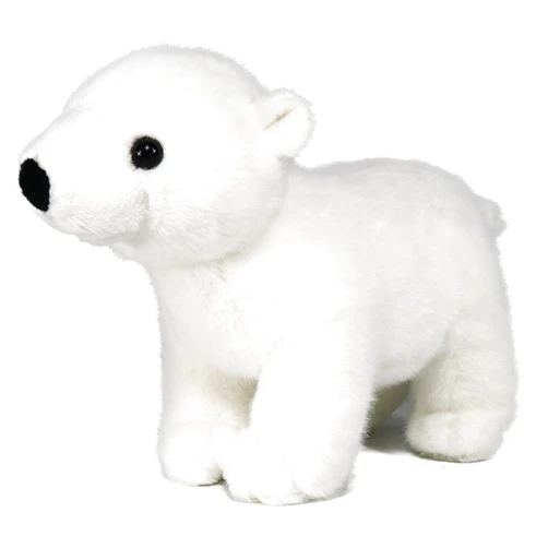 Ice King Bear Lifelike Baby Polar Bear Stuffed Animal - Plush Toy - 9 Inches Length