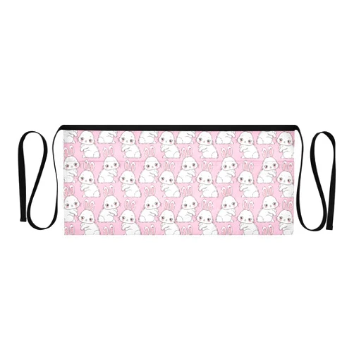 Selerdon Cute Rabbits Funny Bunny Server Apron Half Waist Aprons Chef Apron for Women Men Home Cooking