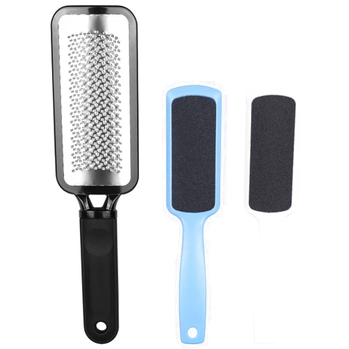 BTYMS 3 Pieces Colossal Foot Files Kit Foot Scrubber Foot Rasp and Double-Sided Heel Files Pedicure Tools Callus Remover Stainless Steel Feet Scraper Foot Grater for Dead Skin