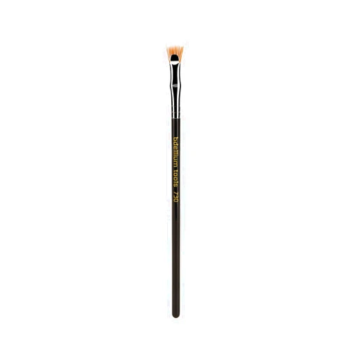 Bdellium Tools Professional Makeup Brush - Maestro Series 730 Bent Mascara Fan - With Soft Synthetic Fibers, For Applying Mascara (Black, 1pc)