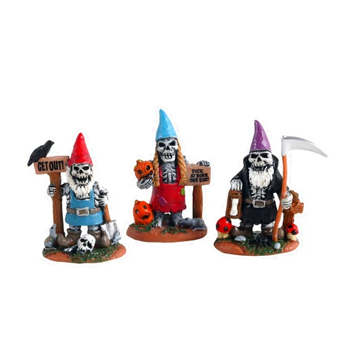 Lemax Skeleton Garden Gnomes #14832