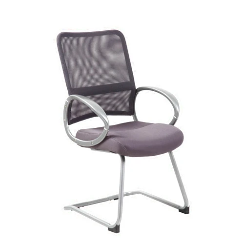 Boss Office Products Boss Mesh Back with Pewter Finish Guest Chair (B6419-CG)