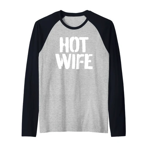 Lewd Linda Punk HotWife Hot Wife ENM Swinger Raglan Baseball Tee