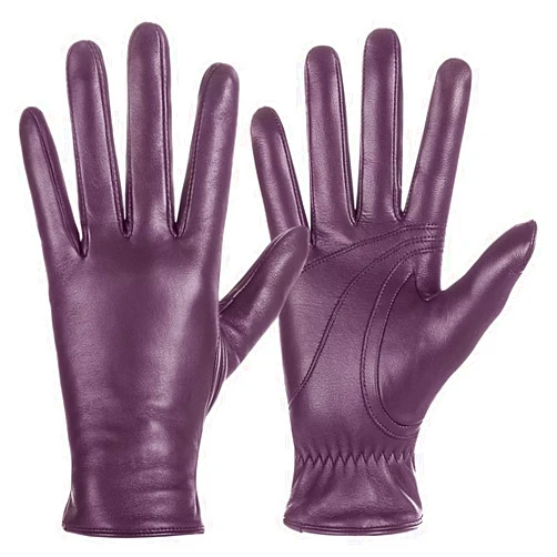 Potopok Winter Sheepskin Leather Gloves for Women, Touchscreen Gloves with Thermal Cashmere Lining, Fashion Driving Gloves