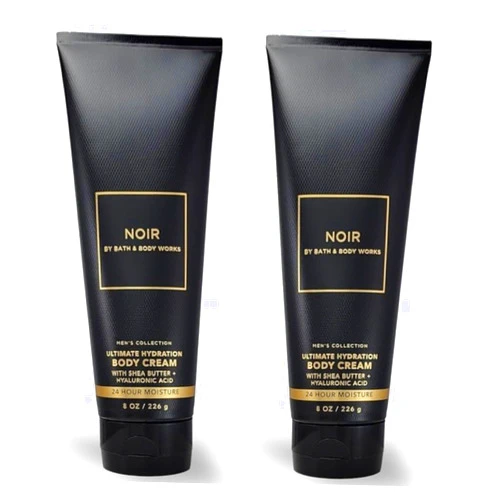 Bath & Body Works Bath and Body Works Men's Collection Ultimate Hydration Ultra Shea Body Cream 8 Oz 2 Pack (Noir)