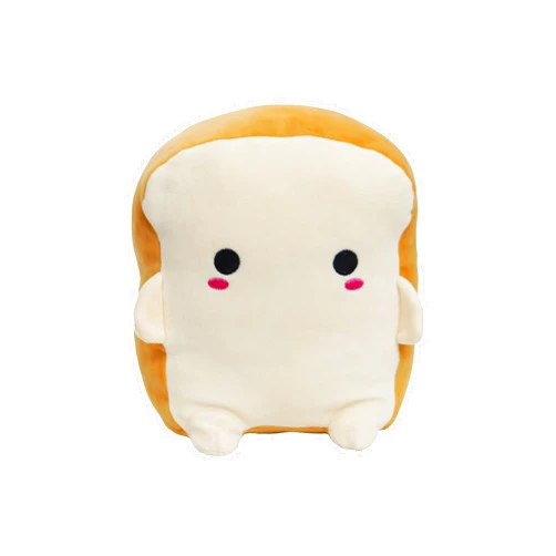 Avocatt Kawaii Bread Plushie Toy - 10 Inches Stuffed Toast Animal Plush - Plushy and Squishy Bun with Soft Fabric and Stuffing - Cute Toy Gift for Boys and Girls