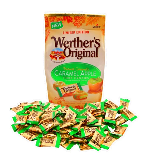 Storck Werther's Original Limited Edition Caramel Apple Hard Candies, Individually Wrapped Pieces, 8.57 Ounces