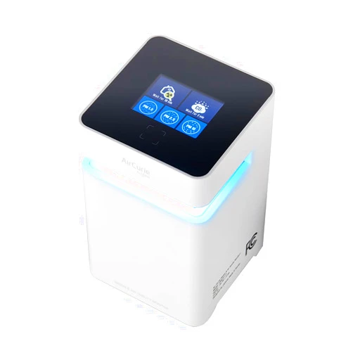 Air curie by cesco CESCO AirCurie, 5-in-1 Radon Detector, Total Air Quality Monitor [PM1.0, 2.5, 10, CO2, Humidity, Temp] Easy to Use
