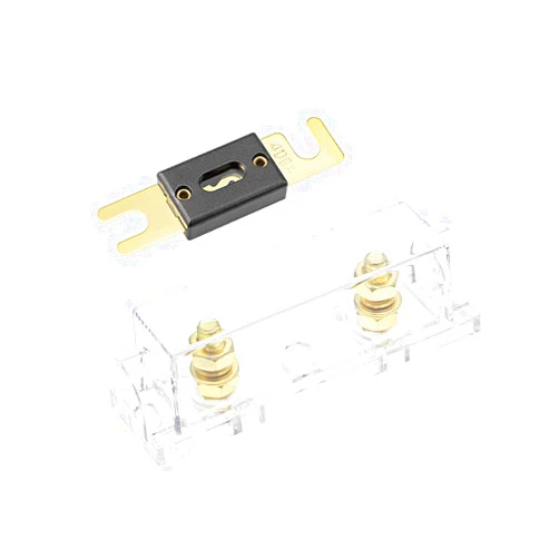 uxcell ANL Fuse Holder with 400 Amp Fuse DC 32 Volt for Audio Amplifier Inverter Replacement with Clear Insulated Cover