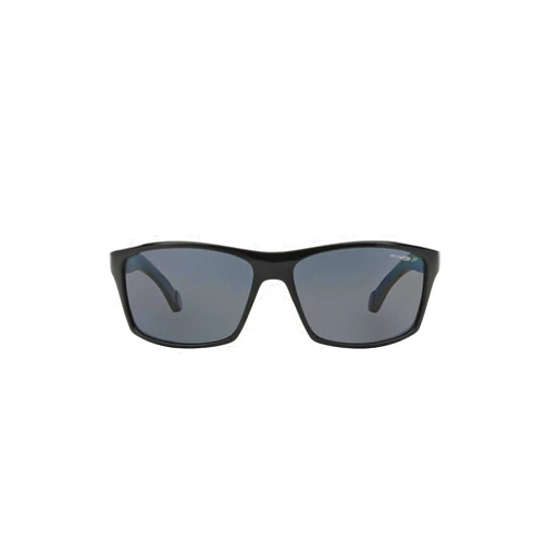 Arnette AN4207 Boiler Rectangular Sunglasses, Black/Grey Polarized, 61 mm
