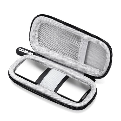 Ginsco Case for KardiaMobile 1-Lead Personal EKG Monitor Works with Most Smartphones, Hard Shell 1680D Oxford Carrying Case for AliveCor KardiaMobile 6L,Heart Monitor Travel Pouch with Carrying Strap