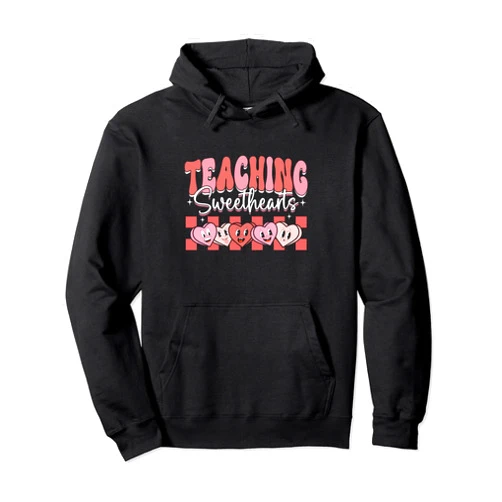 Valentines's Day Love Couples Matching Tee TDK Funny Teaching Sweethearts Women Men Teacher Valentines Day Pullover Hoodie
