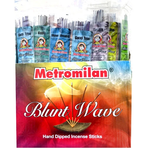 Costcutter Bluntwave Incense Sticks - 12 Scents Assorted Agarbatti Packs - 12 Sticks Each Scent - 11