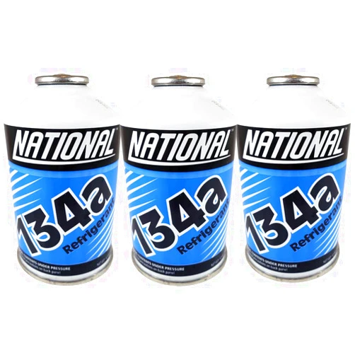 National Chemours National Refrigerant R134a for MVAC use in a 12-Ounce Self-Sealing Container, Pack of 3