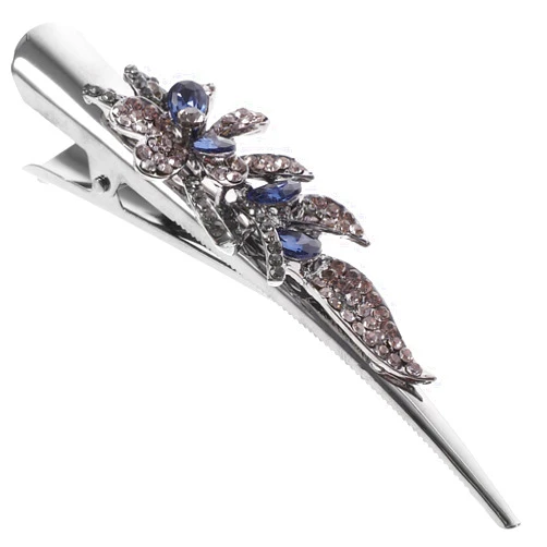 FRCOLOR Vintage Rhinestone Hair Clip, 13.50X3.00X3.50cm, 1 Count, Metal, Glitter, Unisex, Hair Securing, Decorative, Unisex Adult