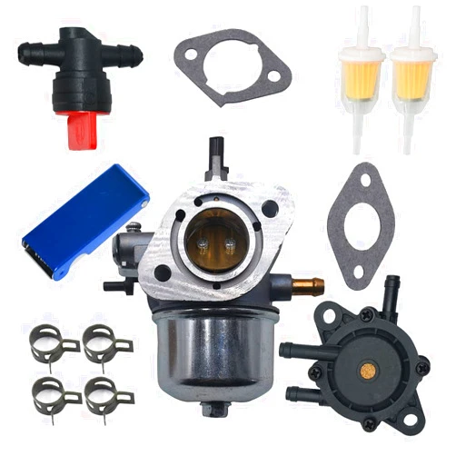 DABAZUALY 15003-7061 Carburetor Fits For Kawasaki FH430V FS481V Recoil Start Engine Parts with 49040-7001 fuel pump Replace 15003-7047,15004-0823 49040-0769