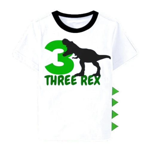 Luke and Lulu 3rd Birthday Shirt Boy - Three Rex 3 Year Old Birthday Shirt - Third Birthday Outfit - Dinosaur Shirt for Boys