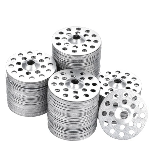 AccEncyc 1 Inch Plaster Washers 200 Pcs Plaster Buttons Metal Washers for Screws Plaster Repair Rings Profile Washer for Wall Ceiling Drywall Repair