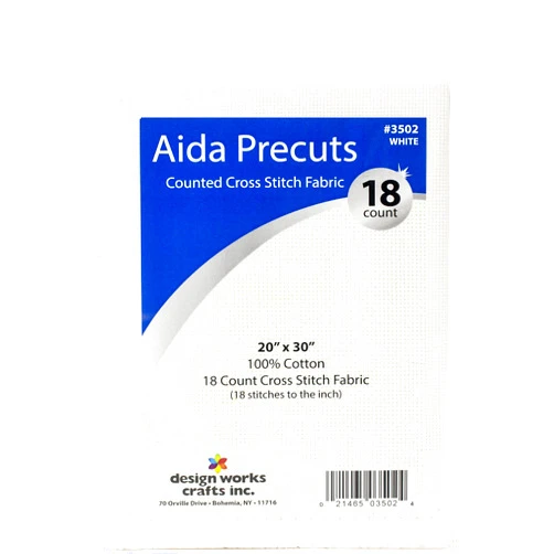 Design Works Crafts Aida #18 20x30 White, None