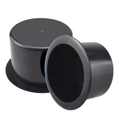 SDTC Tech Black Sofa Cup Holder, Universal Plastic Recessed Cup Holder for RV Boats, Cars, Sofas and Golf Carts (2-Piece)