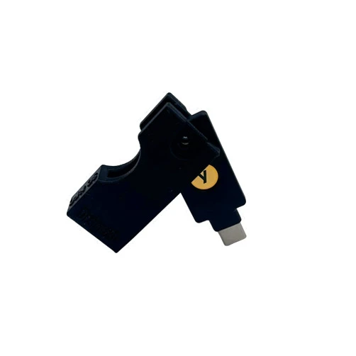 Designz3D Yubikey Protector Flip Case Keychain Holder (5 NFC / 5C NFC) (Black, 5C NFC)