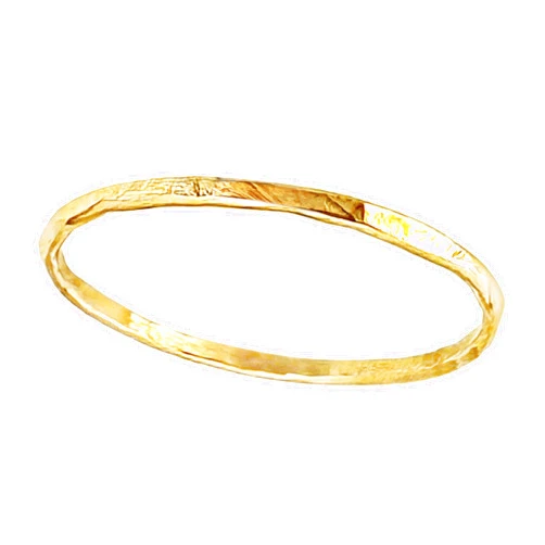 Rebecca Anne Handmade Handmade Hammered Gold Filled Ring - Dainty Stacking Band, Minimalist Everyday Jewelry - Sizes 4, 5, 6, 7, 8, 9, 10