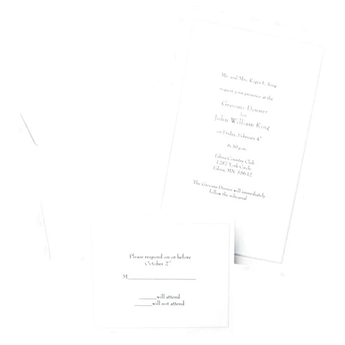 Gartner Studios Border Wedding Invitation Kit, Pearl White, 50-Count (61001)