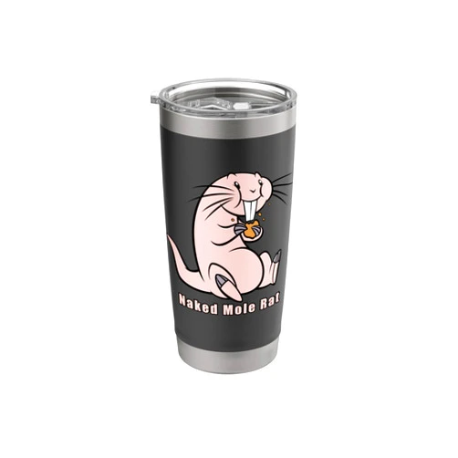 (Red&Black)Naked Mole Rat Naked Mole Rat with life Stainless Steel Insulated Tumbler