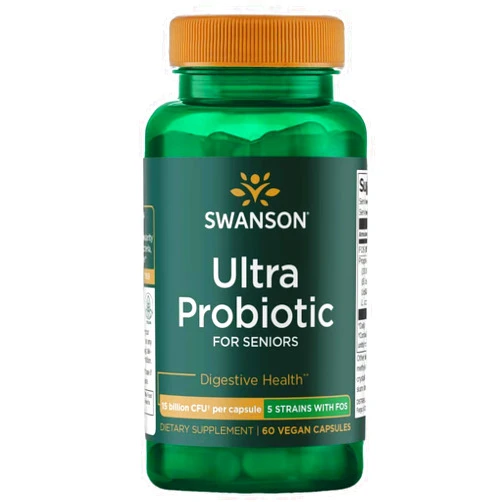 Swanson Ultra Probiotic for Seniors 30 Billion Cfu 60 Veg Capsules