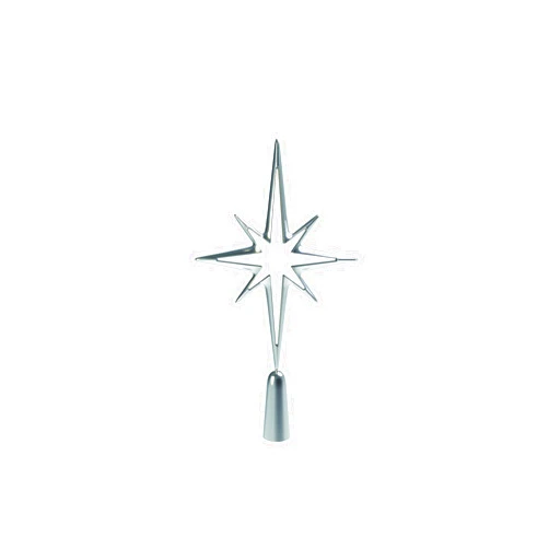 Nambe - Holiday Collection - Deck the Halls Star Tree Topper - 12.75