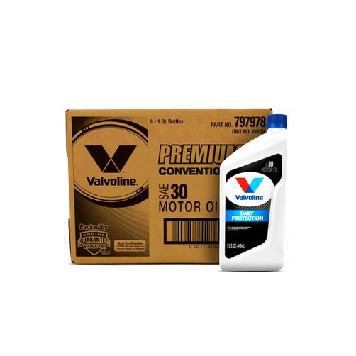 Valvoline Daily Protection SAE 30 Conventional Motor Oil 1 QT, Case of 6