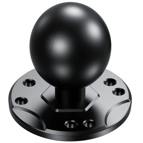 BRCOVAN 1.5'' Ball Mount Base with Aluminum Alloy AMPS Hole Round Plate, Compatible with RAM Mounts C Size 1.5 Inch Ball Double Socket Arm
