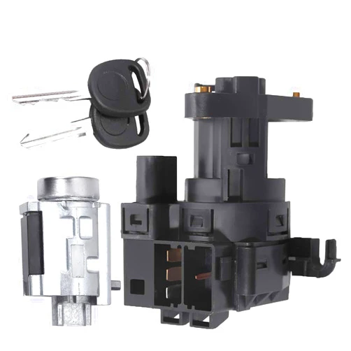 Saihisday Switch Ignition Lock Cylinder w/2 Keys Compatible with Chevy Malibu Impala Olds Alero Pontiac Grand Am Replace # 12458191, 22599340