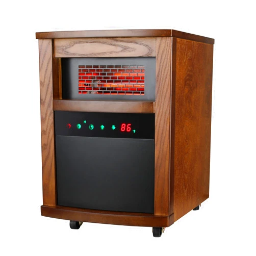 Comfort Gear Comfort Glow Portable Electric Infrared Quartz Heater with Remote, 4 Element Space Heater, Child Lock, Overheat & Tip-Over Shut Off Protection, 1,000 Sq Ft - Indoor Use for Home, Office, & Bedroom