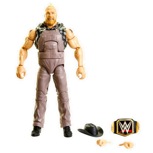 Mattel WWE Brock Lesnar Elite Collection Action Figure, Deluxe Articulation & Life-like Detail with Iconic Accessories, 6-inch