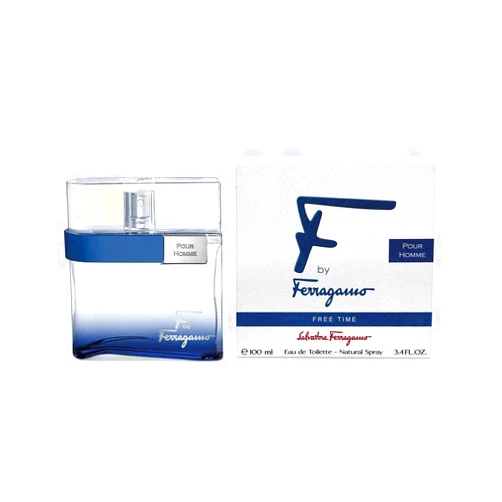 Salvatore Ferragamo F Free Time Eau De Toilette Spray for Men, 3.4 Ounce