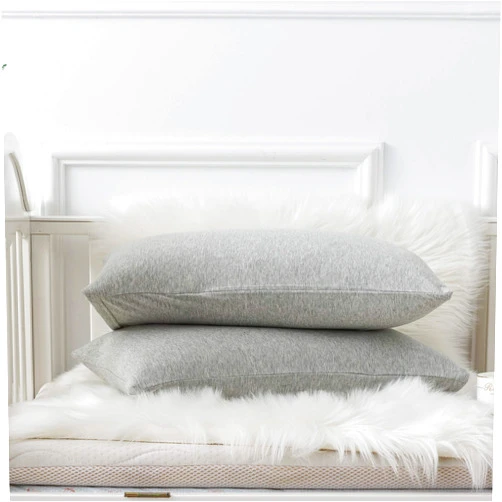 H HOUSEHOLD HOUSEHOLD Cotton Jersey Knit Toddler Pillowcases, Soft and Breathable Travel Pillow Cases with Envelope Closure, for Boys and Girls, 13