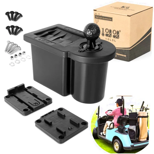 10L0L Golf Cart Ball Washer and Club Cleaner Kit, Detachable Golf Club Head and Ball Washer Golf Cleaner for EZGO Club Car Yamaha
